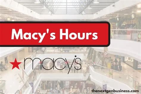 macy's hours today